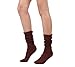 Women's Spring Summer Lightweight Slouch Socks (One Size : XS to M, 5Pair - White/Gray/Navy/Wine/Black)