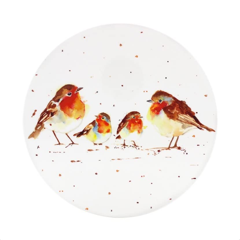 The Leonardo Collection LP52721 Christmas Winter Robins Trivet, Fine China, Boxed