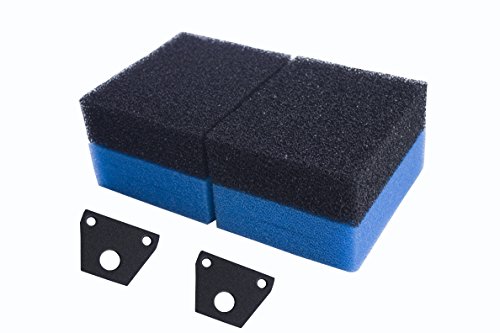 LTWHOMEFilter Foam Set fit for Fish Mate 2000/3000 G-UV & 3000 G-BIO Pond Filters (Pack of 2 Sets)