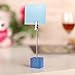 10pcs 10 Colors Cube Wire Base Photo Holder Stand Card Note Desk Memo Clip