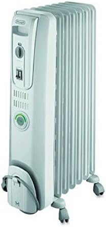 DeLONGHI ComforTemp Oil-Filled Radiator, Off-White, 13 4/5 x 9 1/10 x 25 1/5