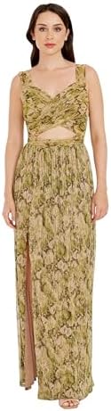 dress the population angelique dress Angelique Floral Cutout Metallic Strapless Maxi Dress (Women)