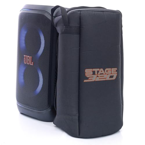 Capa Bolsa Case Triboshop Compatível com Jbl Partybox Stage 320 Espumada Proteção e Transporte Seguros Anti Impacto Alças Reforçadas
