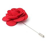 KINGSO Flowers Brooch Fashion Lapel Stick Fabric Pin Clips