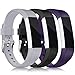 Konikit Band Compatible Fitbit Alta HR/Alta Straps, Soft Adjustable Replacement Band Accessory with Secure Watch Clasps, Pack of 3