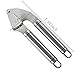 Pengxiaomei Garlic Press and Peeler Brush Set. Stainless Steel Mincer and Silicone Tube Roller