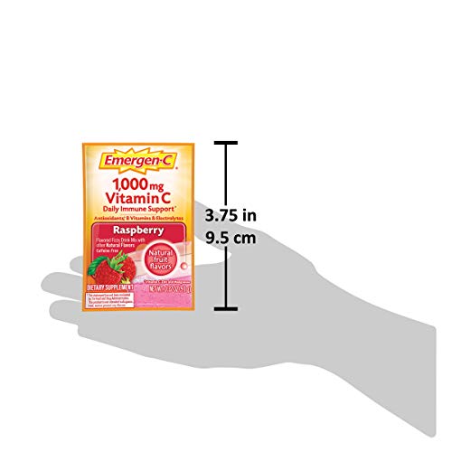 Emergen-C Raspberry Flavor Vitamin C Drink Mix, 30 Packets - Image 10