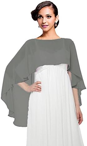 Chiffon Capes Soft Shawls and Wraps Capelets for Bridesmaid Wedding Formal Party Evening Dresses