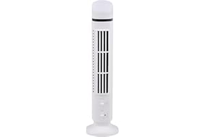 360 Rotating Fan USB Electric with 2 Settings Space-Saving Vertical Dense Net Multi-Power Supply Modes