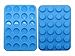 Silicone Mini Cupcake Baking Cups Muffin Pan - 24 Cups Silicone Mini Muffin Pan, Non Stick Silicone Molds for Baking(Blue)
