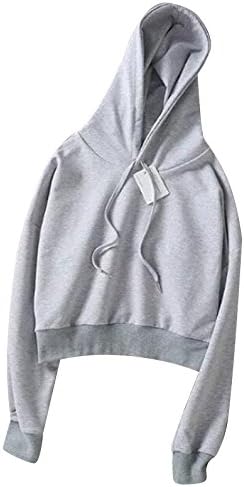 Only Faith Women Long Sleeve Sweatshirt Hoodie Pullover Crop Top Jacket