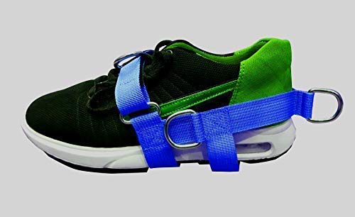 SHIHAN BLUE 5-D Ankle/Foot Shoe Strap PENTAGON 5 -Ring Cable Gym Machine Attachment For Men/Women Yoga, Pilates, Ideal for Foot Therapy Rehab