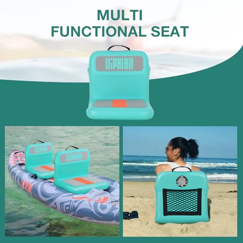 Niphean Paddle Surf Seat Ergonomic and Robust Backrest, Inflatable Kayak Seat, Compatible with Canoe, Boat, Sup Kayak, Paddle Surf Chair with Backrest for Versatile Use, No Tie Needed