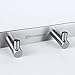 HOMEIDEAS Coat Hook Rack Wall Mounted 13-Inch SUS304 Stainless Steel Brushed Nickel Towel and Key Hook Rail 5 Hooks