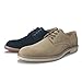 Hawkwell Men's Casual Suede Classic Lace Up Oxfords Shoes,Beige Suede PU,10.5 M US
