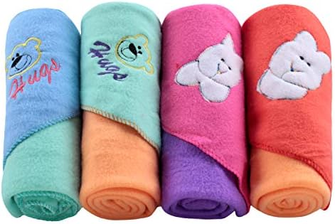 Cutieco All Season Use 3 in 1 Baby Bedding/Wrapper/Blanket for New Born Babies (Multicolor)-Pack of 4