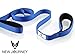 ROPPYAR Retractable Hands Free Dog Leash with Dual Bungees for Dogs, Adjustable Waist Belt, Reflective Stitching Leash for Running Walking Hiking Jogging Biking (Blue)