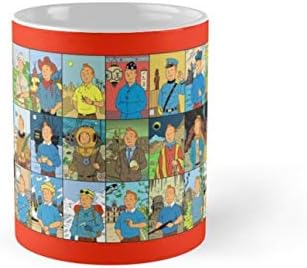 Many faces of Tintin Mug(One Size)