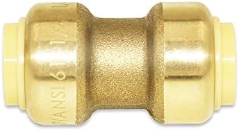 GENBOLT 1/2-Inch Straight Coupling Connector, Plumbing Push-in Fittings for Residential and Commercial Water Applications, Lead-Free
