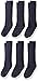Jefferies Socks Girls 2-6x School Uniform Acrylic Cable Knee High 6 Pack