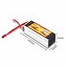 FLOUREON 4S 14.8V 2200mAh 45C Lipo RC Battery with T Plug for RC Evader BX Car RC Truck RC Truggy RC Airplane UAV Drone FPV(2PCs)