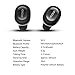 Wireless Earbuds, Bluetooth Earphone Dual V4.1 Bluetooth Headphones Built-in Mic with Charging Case 12 Hours Stereo Music Time Earphone for iPhone 7 Plus Samsung HTC and most Android Phones (Gray)