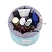 HOYOFO Makeup Bags Travel Drawstring Bags Cosmetics Barrel Bag Quick Packing Storage, Light Blue
