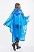 Zoophyter “Wind-Proof King” 4pcs Adult Emergency Disposable Rain Poncho (Blue)