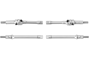 INJORA Stainless Steel U-Joint Axle Shafts for 1/30 Axial SCX30