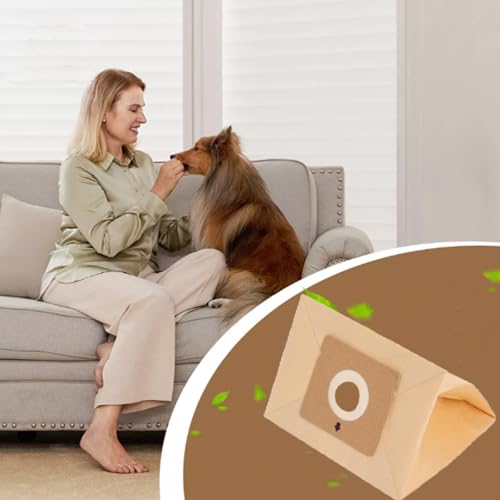 15 Vacuum Cleaner Bags Compatible with Rowenta ZR003901 Moulinex City Space and Moulinex Mini Space and Accessimo Vacuum Cleaner