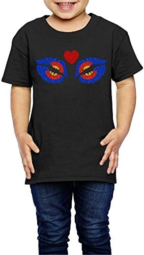 Colorado Lips Love Boys' Girls' Cotton Short Sleeve T-Shirt 2 Toddler