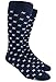 The Tie Bar Fleur De Lis Patterned Men's Cotton Blend Dress Socks