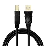WAWPI Gold-Plated USB 2.0 Cable - A-Male to B-Male - Printer/Scanner-25 Feet (8 Meters)