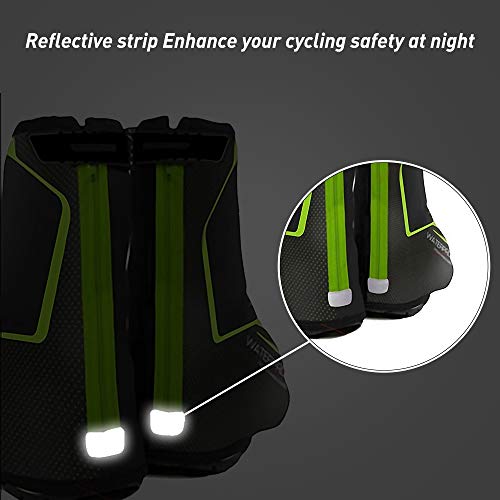 Lipport Cycling Shoe Covers Winter Bike Overshoes Thermal Warm Shoes Cover for Men Women, Road MTB Windproof Bicycle Booties (Blue, L)