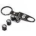 EZKEY Pack of 4 Universal Wheel Tire Valve Stem Air Caps Covers and 1 pc Keychain fit for Infiniti
