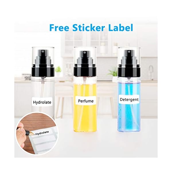 Spray Bottles,80ml Empty Fine Mist Plastic Travel Atomiser Bottle Set 3pcs