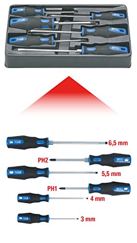 KS Tools 159.0020 ERGOTORQUEplus Schraubendreher-Satz, 6-tlg. Schlitz, PZ – Bild 3