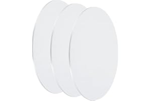uxcell 3Pcs Aluminum Disc, 6"(150mm) Diameter 0.12"(3mm) Thickness Round Aluminum Sheets 1060 Aluminum Circle Plates for Meta