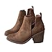 Ankle Boots for Women Booties Heels Black leather Fall Ladies Pointed Toe