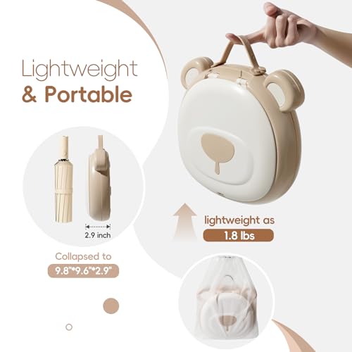 AKIMRABY Travel Potty Seat for Toddler，Foldable Car Potty for Toddler, Portable Toilet Seat for Kids with Potty Liners, Absorbent Pads, Portable Potty Seat for Toddler Travel, Camping and Outdoor Use