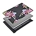 MOSISO Plastic Pattern Hard Shell & Keyboard Cover & Screen Protector Only Compatible with MacBook Air 13 inch, Deep Modena Flower