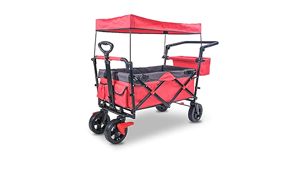 Carro plegable con techo, carro plegable para exteriores ...