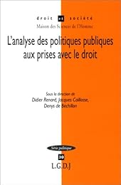 L' analyse des politiques publiques aux prises avec le droit