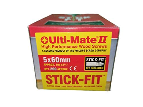 Super High Performance Wood Screw (Including Stick Fit Bit) 5.0x60 (200) — image 1
