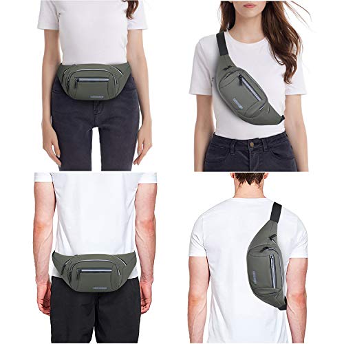 Waterdichte Bumbags voor Vrouwen Dames Mannen Bum Heuptas met Reflecterende Strip Fanny Packs voor Wandelen Reizen… - Image 5