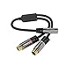 KabelDirekt – (0.5 feet Y Adapter (1 x 3.5mm Female 2 x RCA Female) – Pro Series