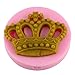 Mujiang Baking Molds Silicone Crown Fondant Mold Queen Candy Chocolate Molds for Sugar Craft Gum Pate Cake Decorating