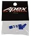 Apex RC Products Blue Aluminum Futaba/Spektrum DX6 DX6i DX7S DX8 DX9 / Taranis X9D TX Transmitter Gimbal RC Transmitter Stick Ends #1700