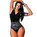 BiEnergo Waist Trainer for Women and Men, Slimming Sauna Waist Trimmer, Exercise Belt with Adjustable Straps Black