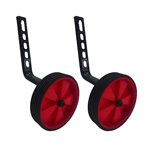 HUWAY Training Wheels for Children's Bicycle stabiliser (for 14 16 18 20 inch Bike) (red)